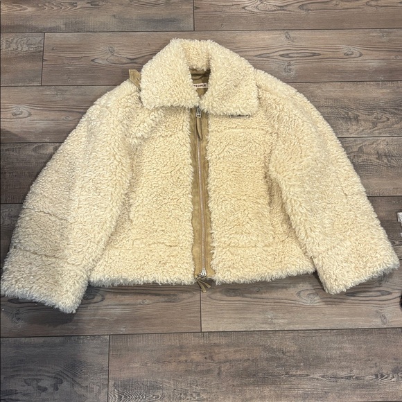 Free People Jolie Oversized Teddy Jacket Size Small - Picture 4 of 8